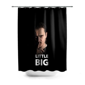 Штора 3D для ванной с принтом Little Big. Илья Прусикин в Кировске, 100% полиэстер | плотность материала — 100 г/м2. Стандартный размер — 146 см х 180 см. По верхнему краю — пластиковые люверсы для креплений. В комплекте 10 пластиковых колец | little big | евровидение | илья прусикин