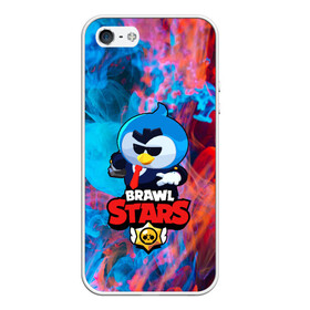 Чехол для iPhone 5/5S матовый с принтом Brawl Stars AGENT P в Кировске, Силикон | Область печати: задняя сторона чехла, без боковых панелей | brawl stars скин mr p | крутой агент п | персонаж бравл старс | пингвин в очках