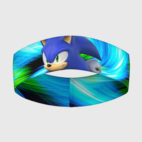 Повязка на голову 3D с принтом Sonic. в Кировске,  |  | game | sonic | sonic the hedgehog | видеоигра | доктор эггман | ёж | ёж соник | игра | сега | синий антропоморфный ёж | соник | соник в кино