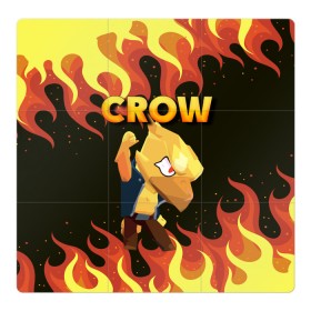 Магнитный плакат 3Х3 с принтом BRAWL STARS CROW в Кировске, Полимерный материал с магнитным слоем | 9 деталей размером 9*9 см | bibi | brawl | brawl stars | crow | leon | max | sally | shark | stars | акула | биби | бравл | бравл старс | браво старс | игра | компьютерная | кров | леон | леон акула | старс | шарк