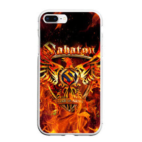 Чехол для iPhone 7Plus/8 Plus матовый с принтом SABATON в Кировске, Силикон | Область печати: задняя сторона чехла, без боковых панелей | sabaton | skull | даниель муллбак | йоаким броден | крис рёланд | оскар монтелиус | пэр сундстрём | рикард сунден | сабатон | скелет | тоббе энглунд | томми юханссон | ханнес ван дал | черепа