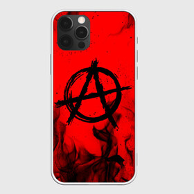 Чехол для iPhone 12 Pro Max с принтом АНАРХИЯ | ANARCHY в Кировске, Силикон |  | anarchy | bright | fire | flame | heat | light | riot | rock | wildfire | анархия | бунт | знаки | искры | музыка | огненный | огонь | панки | пламя | пожар | рок | символ