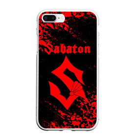 Чехол для iPhone 7Plus/8 Plus матовый с принтом SABATON в Кировске, Силикон | Область печати: задняя сторона чехла, без боковых панелей | sabaton | skull | даниель муллбак | йоаким броден | крис рёланд | оскар монтелиус | пэр сундстрём | рикард сунден | сабатон | скелет | тоббе энглунд | томми юханссон | ханнес ван дал | черепа