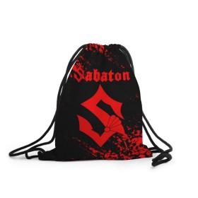 Рюкзак-мешок 3D с принтом SABATON в Кировске, 100% полиэстер | плотность ткани — 200 г/м2, размер — 35 х 45 см; лямки — толстые шнурки, застежка на шнуровке, без карманов и подкладки | Тематика изображения на принте: sabaton | skull | даниель муллбак | йоаким броден | крис рёланд | оскар монтелиус | пэр сундстрём | рикард сунден | сабатон | скелет | тоббе энглунд | томми юханссон | ханнес ван дал | черепа