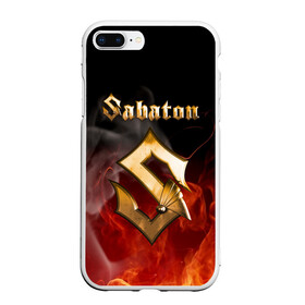 Чехол для iPhone 7Plus/8 Plus матовый с принтом SABATON в Кировске, Силикон | Область печати: задняя сторона чехла, без боковых панелей | sabaton | skull | даниель муллбак | йоаким броден | крис рёланд | оскар монтелиус | пэр сундстрём | рикард сунден | сабатон | скелет | тоббе энглунд | томми юханссон | ханнес ван дал | черепа