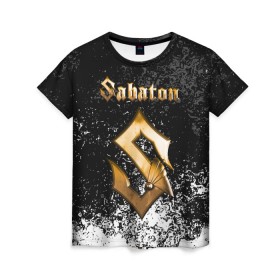 Женская футболка 3D с принтом SABATON в Кировске, 100% полиэфир ( синтетическое хлопкоподобное полотно) | прямой крой, круглый вырез горловины, длина до линии бедер | sabaton | skull | даниель муллбак | йоаким броден | крис рёланд | оскар монтелиус | пэр сундстрём | рикард сунден | сабатон | скелет | тоббе энглунд | томми юханссон | ханнес ван дал | черепа