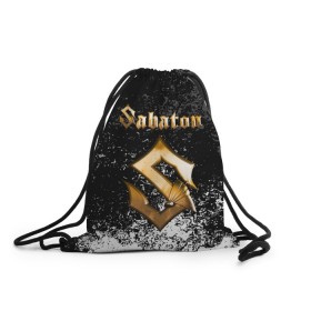 Рюкзак-мешок 3D с принтом SABATON в Кировске, 100% полиэстер | плотность ткани — 200 г/м2, размер — 35 х 45 см; лямки — толстые шнурки, застежка на шнуровке, без карманов и подкладки | Тематика изображения на принте: sabaton | skull | даниель муллбак | йоаким броден | крис рёланд | оскар монтелиус | пэр сундстрём | рикард сунден | сабатон | скелет | тоббе энглунд | томми юханссон | ханнес ван дал | черепа