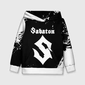 Детская толстовка 3D с принтом SABATON в Кировске, 100% полиэстер | двухслойный капюшон со шнурком для регулировки, мягкие манжеты на рукавах и по низу толстовки, спереди карман-кенгуру с мягким внутренним слоем | sabaton | skull | даниель муллбак | йоаким броден | крис рёланд | оскар монтелиус | пэр сундстрём | рикард сунден | сабатон | скелет | тоббе энглунд | томми юханссон | ханнес ван дал | черепа