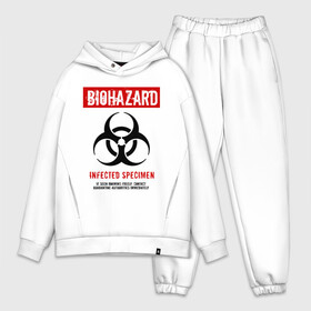 Мужской костюм хлопок OVERSIZE с принтом Biohazard в Кировске,  |  | 2019 ncov | biohazard | coronavirus | covid 19 | quarantine | болезнь | вирус | карантин | коронавирус | коронавирусная инфекция | эпидемия