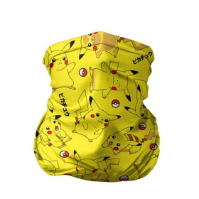 Бандана-труба 3D с принтом ПИКАЧУ в Кировске, 100% полиэстер, ткань с особыми свойствами — Activecool | плотность 150‒180 г/м2; хорошо тянется, но сохраняет форму | pika pika | pikachu | pokemon | пика пика | пикачу | покемон