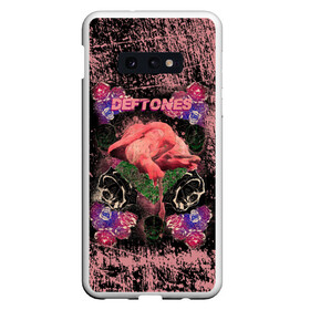 Чехол для Samsung S10E с принтом Deftones в Кировске, Силикон | Область печати: задняя сторона чехла, без боковых панелей | chi cheng | chino moreno | deftones | dia de los | diamond eye | дефтонс | серхио вега | стивен карпентер | фрэнк делгадо | чи ченг | чино морено | эйб каннингем