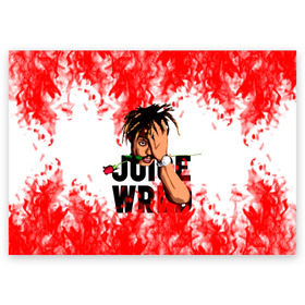 Поздравительная открытка с принтом Juice WRLD. в Кировске, 100% бумага | плотность бумаги 280 г/м2, матовая, на обратной стороне линовка и место для марки
 | eminem | godzilla | juice wrld | rap | американский рэпер | годзила | зарубежный реп | маршалл брюс мэтерс | музыка | реп | рэпер | эминем