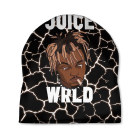 Шапка 3D с принтом Juice WRLD. в Кировске, 100% полиэстер | универсальный размер, печать по всей поверхности изделия | Тематика изображения на принте: eminem | godzilla | juice wrld | rap | американский рэпер | годзила | зарубежный реп | маршалл брюс мэтерс | музыка | реп | рэпер | эминем