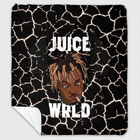 Плед с рукавами с принтом Juice WRLD в Кировске, 100% полиэстер | Закругленные углы, все края обработаны. Ткань не мнется и не растягивается. Размер 170*145 | Тематика изображения на принте: eminem | godzilla | juice wrld | rap | американский рэпер | годзила | зарубежный реп | маршалл брюс мэтерс | музыка | реп | рэпер | эминем