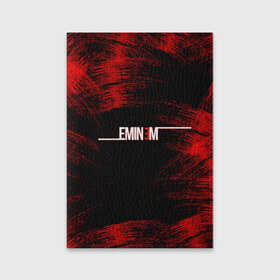 Обложка для паспорта матовая кожа с принтом Eminem в Кировске, натуральная матовая кожа | размер 19,3 х 13,7 см; прозрачные пластиковые крепления | 3d | eminem | группа | исполнитель | лого | логотип | музыка | музыкант | надпись | реп | репер