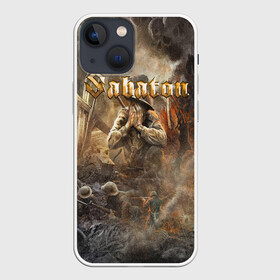 Чехол для iPhone 13 mini с принтом SABATON | САБАТОН (Z) в Кировске,  |  | sabaton | даниель муллбак | йоаким броден | крис рёланд | оскар монтелиус | пэр сундстрём | рикард сунден | сабатон | тоббе энглунд | томми юханссон | ханнес ван дал