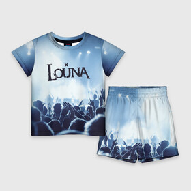 Детский костюм с шортами 3D с принтом Louna в Кировске,  |  | Тематика изображения на принте: louna | music | rock | геворкян | лу | луна | лусине | лусинэ | лусинэ геворкян | музыка | панк рок | рок | хард рок