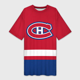 Платье-футболка 3D с принтом Монреаль Канадиенс в Кировске,  |  | Тематика изображения на принте: canadiens | hockey | montreal | montreal canadiens | nhl | usa | канадиенс | монреаль | монреаль канадиенс | нхл | спорт | сша | хоккей | шайба