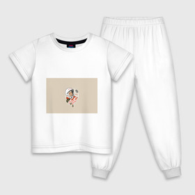 Детская пижама хлопок с принтом Спасибо, Юра! в Кировске, 100% хлопок |  брюки и футболка прямого кроя, без карманов, на брюках мягкая резинка на поясе и по низу штанин
 | Тематика изображения на принте: 12 апреля 1961 год | astronaut | celebrity | cosmonautics day | hero | space | yuri gagarin | герой | день космонавтики | знаменитость | космонавт | космос | первый в космосе | поехали | ссср | юрий гагарин