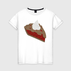 Женская футболка хлопок с принтом Pie - Supernatural в Кировске, 100% хлопок | прямой крой, круглый вырез горловины, длина до линии бедер, слегка спущенное плечо | supernatural | vdzabma | сверхъестественное
