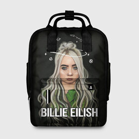 Женский рюкзак 3D с принтом BILLIE EILISH в Кировске, 100% полиэстер | лямки с регулируемой длиной, сверху ручки, чтобы рюкзак нести как сумку. Основное отделение закрывается на молнию, как и внешний карман. Внутри два дополнительных кармана, один из которых закрывается на молнию. По бокам два дополнительных кармашка, куда поместится маленькая бутылочка
 | ayelish | bad guy | bellyache | bilie eilish | bilie elish | billie | billie eilish | eilish | electronic | elish | music | били айлиш | билли айлиш | эйлиш | элиш