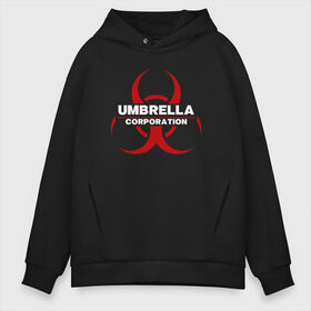 Мужское худи Oversize хлопок с принтом Umbrella в Кировске, френч-терри — 70% хлопок, 30% полиэстер. Мягкий теплый начес внутри —100% хлопок | боковые карманы, эластичные манжеты и нижняя кромка, капюшон на магнитной кнопке | biohazard | corporation | nemesis | resident evil | umbrella | virus | амбрела | амбрелла | биологическая угроза | вирус | зонт | обитель зла | резидент ивл