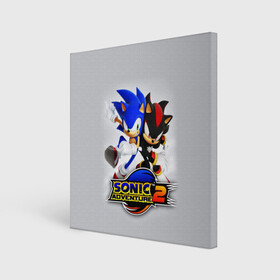 Холст квадратный с принтом SONIC & SHADOW в Кировске, 100% ПВХ |  | hedgehog | metal sonic | silver | silver the hedgehog | sonic | sonic boom | sonic the hedgehog | еж | ёж сонник | ежик | игры | кино | соник | соник в кино | сонник | фильм