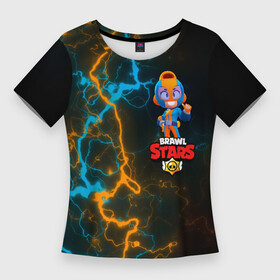 Женская футболка 3D Slim с принтом BRAWL STARS (GT MAX) в Кировске,  |  | 8 bit | android | brawl | brawl stars | clash | clash royale | game | leon | royale | sprout | stars | андроид | игра | кольт | леон | мобильные игры | спраут