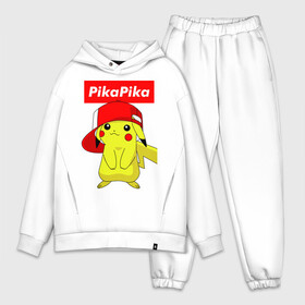 Мужской костюм хлопок OVERSIZE с принтом ПИКАЧУ в Кировске,  |  | pika pika | pikachu | pokemon | пика пика | пикачу | покемон