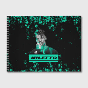 Альбом для рисования с принтом NILETTO в Кировске, 100% бумага
 | матовая бумага, плотность 200 мг. | niletto | rap | данила прытков | любимка | музыка | нилетто | певец | реп