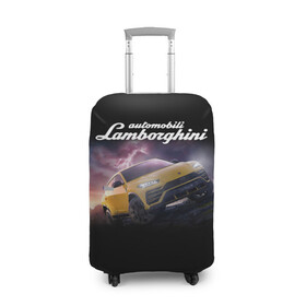 Чехол для чемодана 3D с принтом Lamborghini Urus в Кировске, 86% полиэфир, 14% спандекс | двустороннее нанесение принта, прорези для ручек и колес | audi | auto | aventador | lamborghini | murcielago | urus | авто | автомобиль | ам | ламба | ламборгини | машина | машины | спорткар | урус