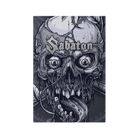 Обложка для паспорта матовая кожа с принтом SABATON в Кировске, натуральная матовая кожа | размер 19,3 х 13,7 см; прозрачные пластиковые крепления | sabaton | даниель муллбак | йоаким броден | крис рёланд | оскар монтелиус | пэр сундстрём | рикард сунден | сабатон | тоббе энглунд | томми юханссон | ханнес ван дал