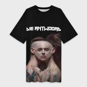 Платье-футболка 3D с принтом Die Antwoord. House of zef в Кировске,  |  | 2020 | album | die antwoord | house of zef | ninja | yolandi | альбом | йоланди | ниндзя | обложка