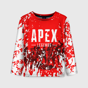 Детский лонгслив 3D с принтом APEX LEGENDS в Кировске, 100% полиэстер | длинные рукава, круглый вырез горловины, полуприлегающий силуэт
 | apex | apex legends | апекс легенда | апекс легендс | апекс легендс игра. | легендс игра