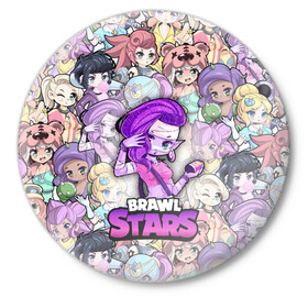 Значок с принтом BrawlStars Girls (Oko) в Кировске,  металл | круглая форма, металлическая застежка в виде булавки | Тематика изображения на принте: 8 | bit | brawl | brawlstars | bs | emz | girls | oko | stars | virus | бит | бравл | бравлеры | бравлстарс | бравлы | браво | бровл | броул | броулбол | бс | вирус | герои | девочки | емз | емс | игра | мультик | мумия | образ | око | пер