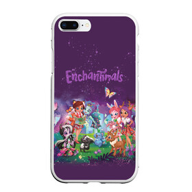 Чехол для iPhone 7Plus/8 Plus матовый с принтом Enchantimals в Кировске, Силикон | Область печати: задняя сторона чехла, без боковых панелей | enchantimals | детское | для девочек | зверюшки | игрушки | куклы | энчантималс