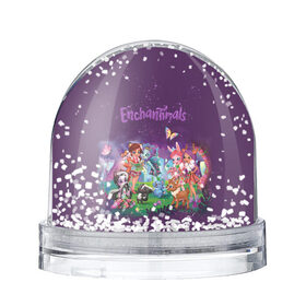Снежный шар с принтом Enchantimals в Кировске, Пластик | Изображение внутри шара печатается на глянцевой фотобумаге с двух сторон | enchantimals | детское | для девочек | зверюшки | игрушки | куклы | энчантималс
