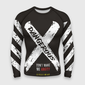 Мужской рашгард 3D с принтом Dangerous Angry в Кировске,  |  | fashion | hypebeast | off | off white | streetwear | virgil abloh | white | вайт | итальянский | мода | офф | офф вайт | стаил | стритвир | уличный | урбан