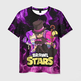 Мужская футболка 3D с принтом BRAWL STARS MORTIS в Кировске, 100% полиэфир | прямой крой, круглый вырез горловины, длина до линии бедер | brawl stars | brawl stars mortis | brawler | emz | mortis | tara | бравл старз | бравлер | мортис | тара | эмз