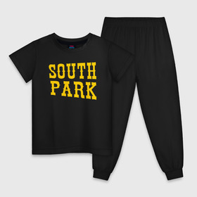 Детская пижама хлопок с принтом SOUTH PARK. в Кировске, 100% хлопок |  брюки и футболка прямого кроя, без карманов, на брюках мягкая резинка на поясе и по низу штанин
 | Тематика изображения на принте: south park | американская культура | американский мультсериал | колорадо | пародия | саус парк | саут парк | черный юмор | четыре мальчика | шоу | южный парк