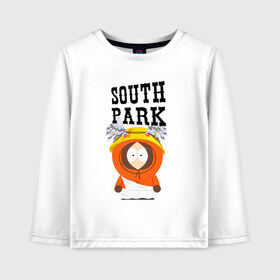 Детский лонгслив хлопок с принтом South Park Кенни в Кировске, 100% хлопок | круглый вырез горловины, полуприлегающий силуэт, длина до линии бедер | south park | баттерс | кайл | кени | кеннет | кенни | мультик | саус парк | стэнли | эрик | южный парк