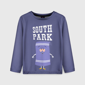 Детский лонгслив 3D с принтом South Park Полотенчико в Кировске, 100% полиэстер | длинные рукава, круглый вырез горловины, полуприлегающий силуэт
 | south park | баттерс | кайл | кени | кеннет | кенни | мультик | саус парк | стэнли | эрик | южный парк