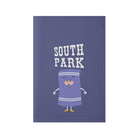 Обложка для паспорта матовая кожа с принтом South Park Полотенчико в Кировске, натуральная матовая кожа | размер 19,3 х 13,7 см; прозрачные пластиковые крепления | Тематика изображения на принте: south park | баттерс | кайл | кени | кеннет | кенни | мультик | саус парк | стэнли | эрик | южный парк