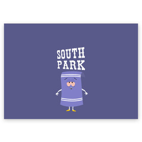 Поздравительная открытка с принтом South Park Полотенчико в Кировске, 100% бумага | плотность бумаги 280 г/м2, матовая, на обратной стороне линовка и место для марки
 | Тематика изображения на принте: south park | баттерс | кайл | кени | кеннет | кенни | мультик | саус парк | стэнли | эрик | южный парк