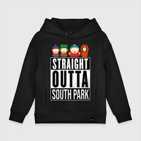 Детское худи Oversize хлопок с принтом SOUTH PARK в Кировске, френч-терри — 70% хлопок, 30% полиэстер. Мягкий теплый начес внутри —100% хлопок | боковые карманы, эластичные манжеты и нижняя кромка, капюшон на магнитной кнопке | animation | cartman | colorado | eric | gangsta | hip hop | kenny | n.w.a | san | south park | usa | жесть | кайл | картман | кенни | мультфильмы | шикарно | эрик | южный парк