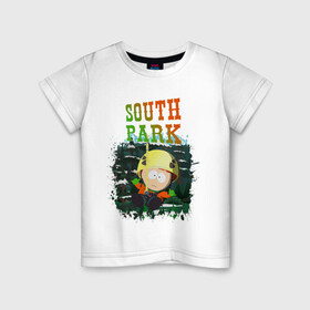 Детская футболка хлопок с принтом South Park в Кировске, 100% хлопок | круглый вырез горловины, полуприлегающий силуэт, длина до линии бедер | south park | баттерс | кайл | картман | картмен | кени | кеннет | кенни | мультик | саус парк | стэнли | эрик | южный парк