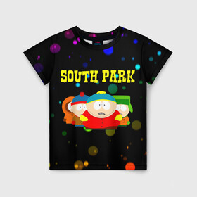 Детская футболка 3D с принтом South Park. в Кировске, 100% гипоаллергенный полиэфир | прямой крой, круглый вырез горловины, длина до линии бедер, чуть спущенное плечо, ткань немного тянется | south park | американская культура | американский мультсериал | колорадо | пародия | саус парк | саут парк | черный юмор | четыре мальчика | шоу | южный парк
