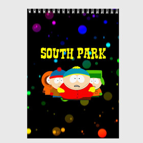 Скетчбук с принтом South Park в Кировске, 100% бумага
 | 48 листов, плотность листов — 100 г/м2, плотность картонной обложки — 250 г/м2. Листы скреплены сверху удобной пружинной спиралью | Тематика изображения на принте: south park | американская культура | американский мультсериал | колорадо | пародия | саус парк | саут парк | черный юмор | четыре мальчика | шоу | южный парк