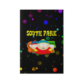 Обложка для паспорта матовая кожа с принтом South Park. в Кировске, натуральная матовая кожа | размер 19,3 х 13,7 см; прозрачные пластиковые крепления | Тематика изображения на принте: south park | американская культура | американский мультсериал | колорадо | пародия | саус парк | саут парк | черный юмор | четыре мальчика | шоу | южный парк