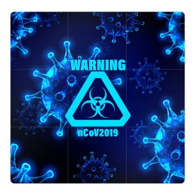 Магнитный плакат 3Х3 с принтом Warning nCoV2019 в Кировске, Полимерный материал с магнитным слоем | 9 деталей размером 9*9 см | Тематика изображения на принте: 2019   ncov | coronavirus | covid | covid 19 | ncov | virus | арт | биологическая опасность | болезнь | вирус | знак | карантин | корона | коронавирус | короновирус | мем | мой руки | оставайся дома | пандемия | помой руки